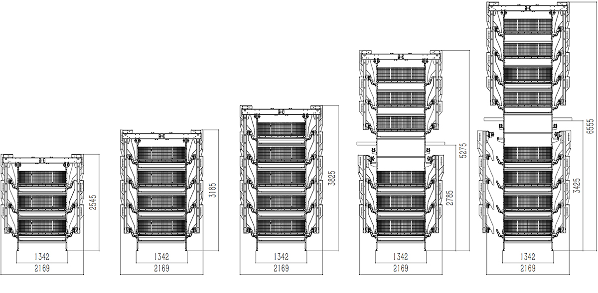 Tiered Automated Brooding & Rearing System