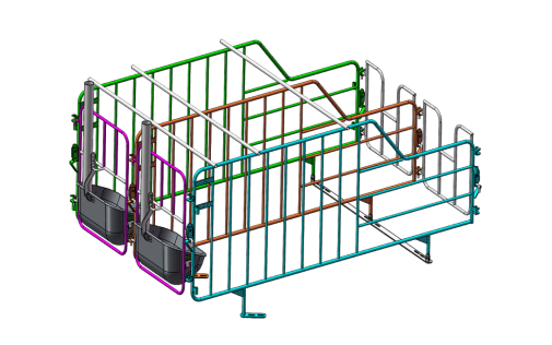 Steel Pipe Gestation Stall