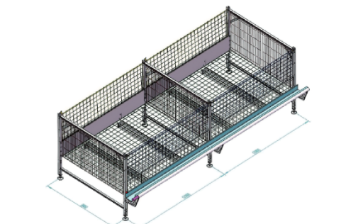 Single cage for broiler duck